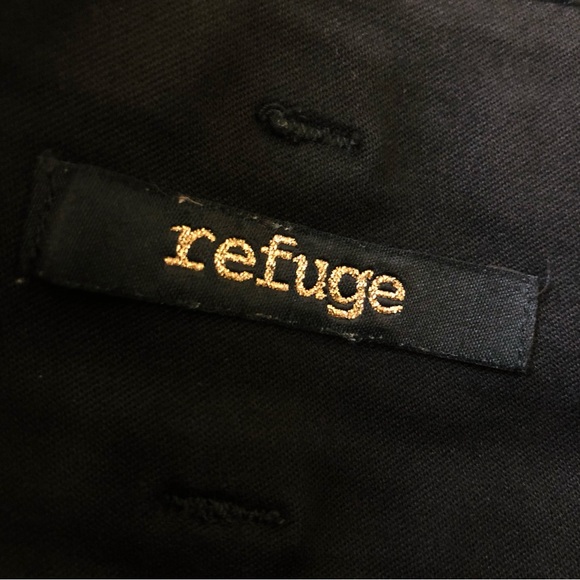 Refuge High Rise Shorts High Waisted Stretch Black - Picture 3 of 3